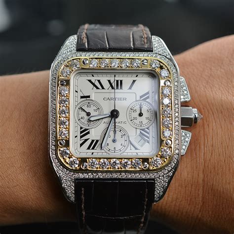 Cartier Santos xl diamond